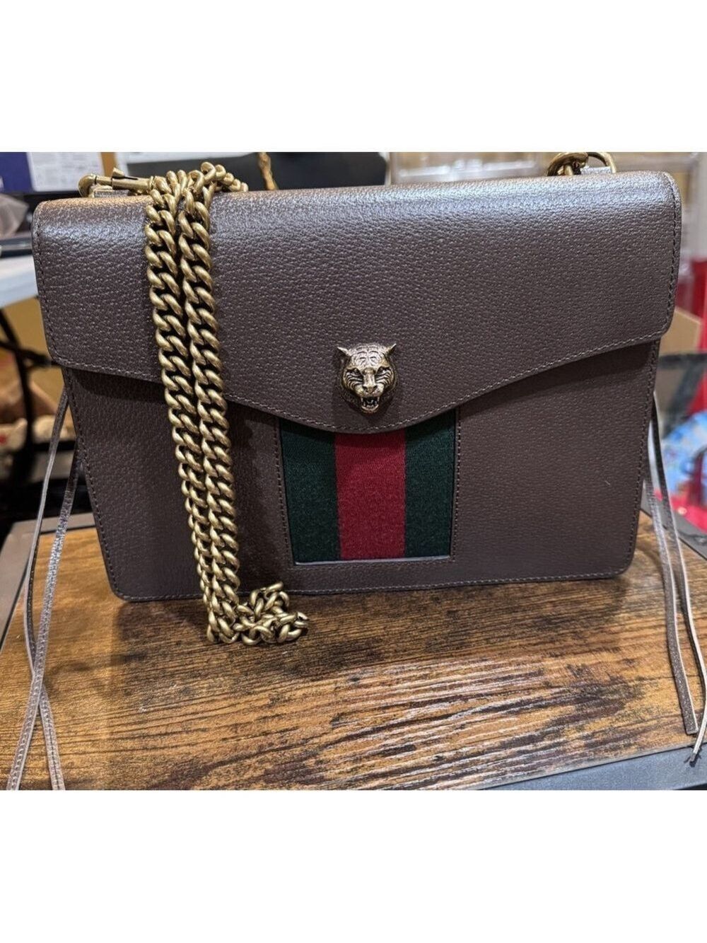 Gucci Animalier Tiger Head Shoulder Bag